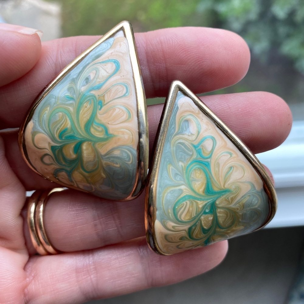 Marble Earrings